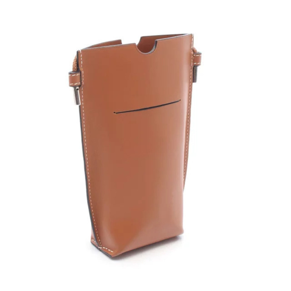 Loewe GATE POCKET Bag Shoulder Leather Brown